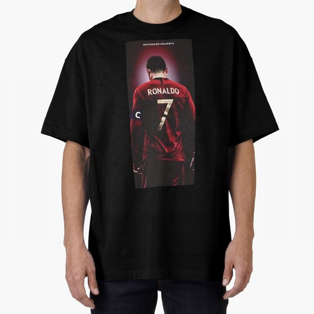 Cristiano Ronaldo Oversized T-Shirt Celebrate Unforgettable Nights in Match Day Hype around FIFA World Cup 2026 Group Stage, Messi, Spain, Fan Favorite Moments, National Team Passion, Big Match Drama and Soccer History; Ideal for Passionate Fans