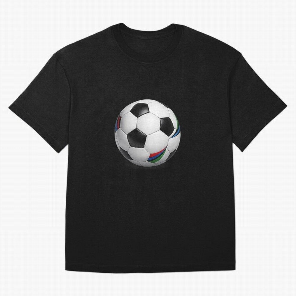 Kick Power Football Design | Classic Soccer Ball Sports Artwork Oversized T-Shirt Remember FIFA World Cup 2026 for Fans of Haaland and Spain, Bringing Football History, Final Match Energy, Crowd Noise and Once in a Lifetime Moments; Perfect for