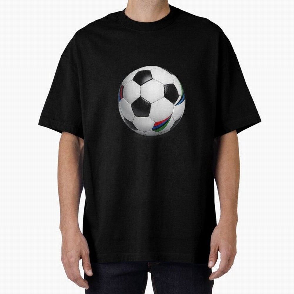 Kick Power Football Design | Classic Soccer Ball Sports Artwork Oversized T-Shirt Remember FIFA World Cup 2026 for Fans of Haaland and Spain, Bringing Football History, Final Match Energy, Crowd Noise and Once in a Lifetime Moments; Perfect for