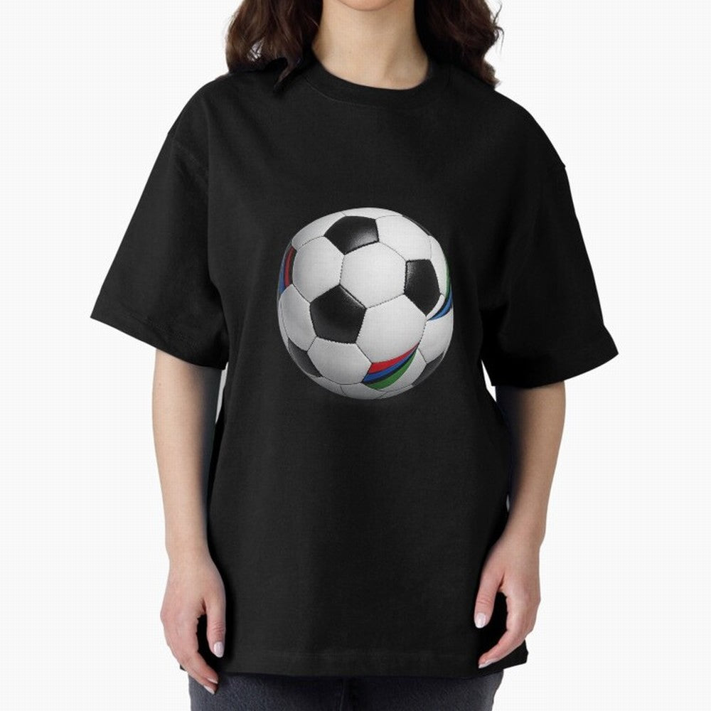 Kick Power Football Design | Classic Soccer Ball Sports Artwork Oversized T-Shirt Remember FIFA World Cup 2026 for Fans of Haaland and Spain, Bringing Football History, Final Match Energy, Crowd Noise and Once in a Lifetime Moments; Perfect for