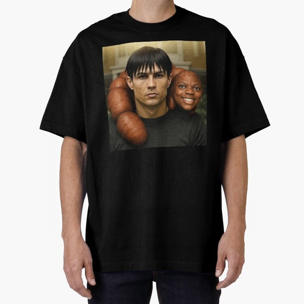 Ronaldo and Speed Oversized T-Shirt Celebrate Supporters United by the FIFA World Cup 2026 Journey through Haaland Highlights, France Pride, Classic Soccer Heritage, Championship Pressure, Fan Loyalty and International Pride; Ideal for Football
