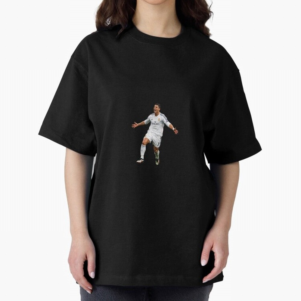Ronaldo real madrid Oversized T-Shirt Show Your Love for Match Day Hype around FIFA World Cup 2026, Haaland and Mbappe, Brazil, Football History, Final Match Energy, Crowd Noise and Once in a Lifetime Moments; Ideal for Passionate Fans Who Love