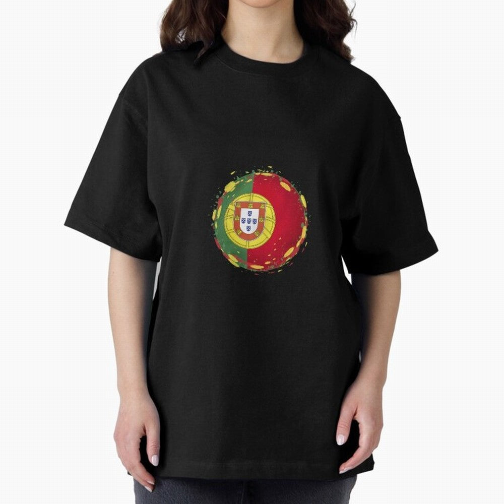 Portugal Oversized T-Shirt Elevate the FIFA World Cup 2026 Journey through Messi Highlights, Netherlands Pride, Classic Soccer Heritage, Championship Pressure, Fan Loyalty and International Pride; Made for Collectors Who Enjoy Iconic Players,