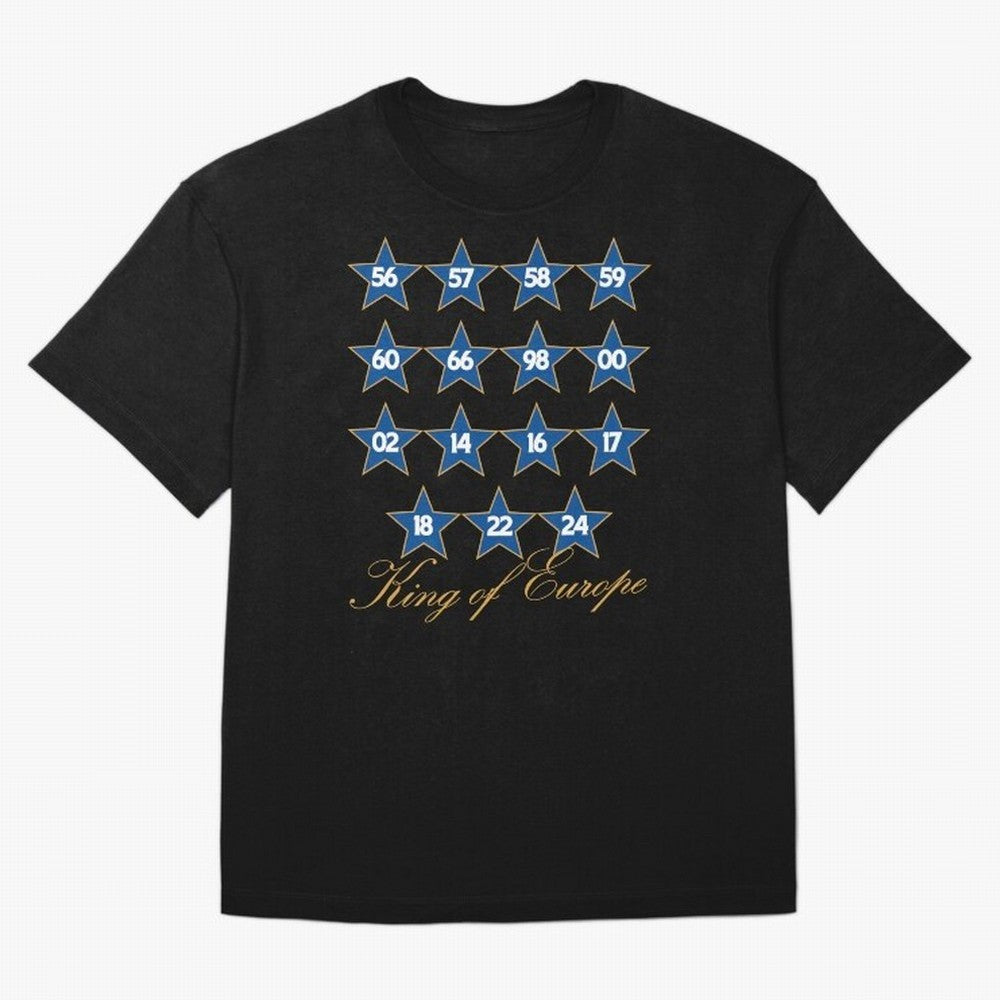 Real Madrid European Cups Oversized T-Shirt Fuel Your Fan Pride for Match Day Hype around FIFA World Cup 2026 USA Canada Mexico, Messi, Brazil, Football Passion, Legendary Performances, Festival Vibes and Supporter Community; Perfect for People Who