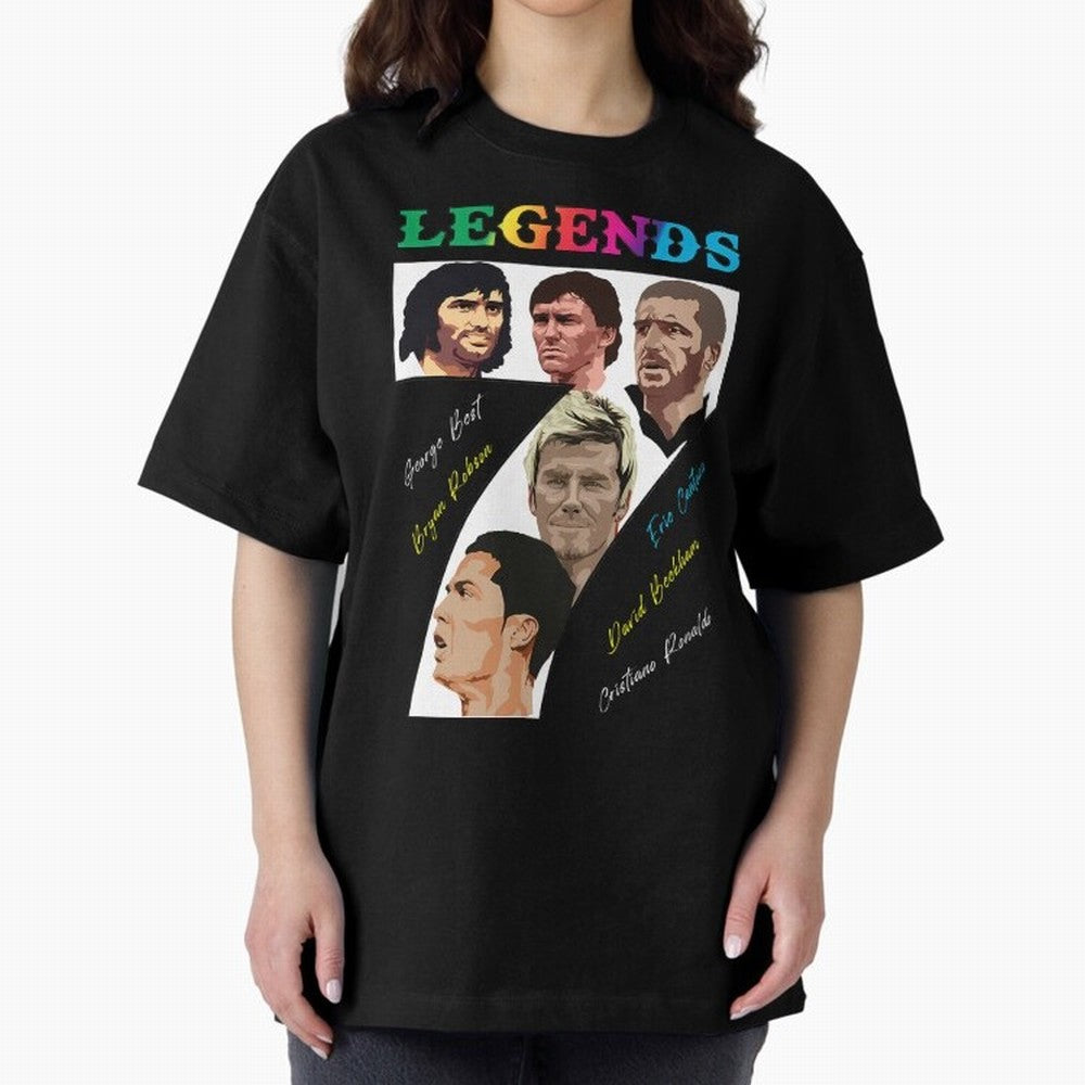 LEGENDS OF FOOTBALL Oversized T-Shirt Turn Up for FIFA World Cup 2026 USA Canada Mexico Spirit, Built around France, Haaland, Champion Mindset, Group Stage Buzz, Knockout Tension and Passionate Fan Culture; Perfect for Fans, Collectors, Family