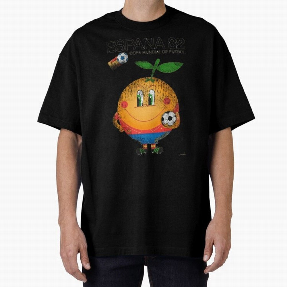 Espana 82 Oversized T-Shirt Capture Match Day Hype around FIFA World Cup 2026 USA Canada Mexico, Cristiano Ronaldo, Brazil, Portugal and Argentina, Worldwide Fan Energy, Dramatic Goals, Stadium Lights and Championship Celebrations; Made for Die