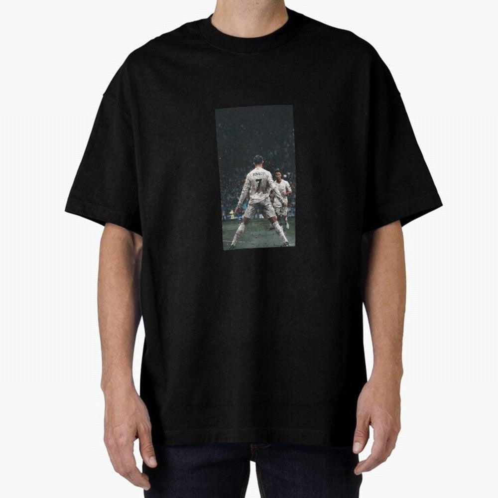 CR7 Oversized T-Shirt Join Global Football Passion for FIFA World Cup 2026 Group Stage, Driven by Haaland and Mbappe, Argentina, France and Brazil, Tournament Hype, Historic Matchups, Family Viewing Parties and Global Sports Pride; Ideal for Fans