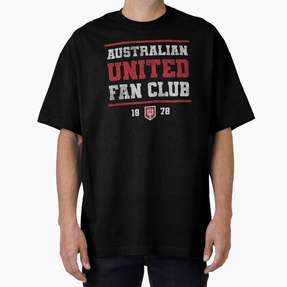 Australian United Fan Club Oversized T-Shirt Celebrate the Stars of FIFA World Cup 2026 USA Canada Mexico Spirit, Made for Portugal, Spain and Germany, Neymar, Stadium Memories, Football Loyalty, International Chants and Championship Tradition;