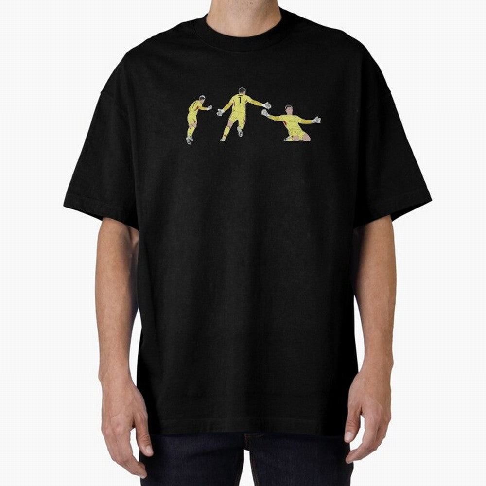 Anatoliy Trubin Last Minute Header Goal Celebration Oversized T-Shirt Follow Every Goal of FIFA World Cup 2026 Group Stage Spirit, Driven by England, France and Netherlands, Haaland, Sports Nostalgia, International Competition, Famous Players and