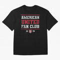 American United Fan Club Oversized T-Shirt Keep Football History Alive during FIFA World Cup 2026 USA Canada Mexico Celebrating CR7, Brazil, Portugal and Argentina Energy, Championship Spirit, Famous Goals, Roaring Crowds and International Football