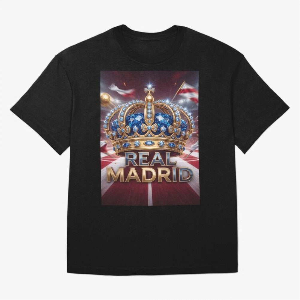 The Diamond of Real Madrid Oversized T-Shirt Join FIFA World Cup 2026 Group Stage Spirit, Driven by Portugal, Spain and Germany, Mbappe, Stadium Memories, Football Loyalty, International Chants and Championship Tradition; Made for Die Hard