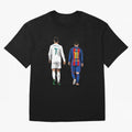 Cristiano Ronaldo And Messi Oversized T-Shirt Follow Every Goal of FIFA World Cup 2026 USA Canada Mexico Built around Haaland, Brazil Energy, Match Day Excitement, Supporter Culture, Golden Goals and Global Football Passion; Ideal for Passionate