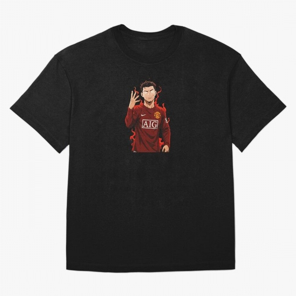 Cristiano Ronaldo Anime Art Blue Lock Inspired Football Legend Oversized T-Shirt Fuel the FIFA World Cup 2026 Journey through Messi, Neymar and Mbappe Highlights, Spain Pride, Game Day Rituals, Football Legends, Country Pride and the Road to the