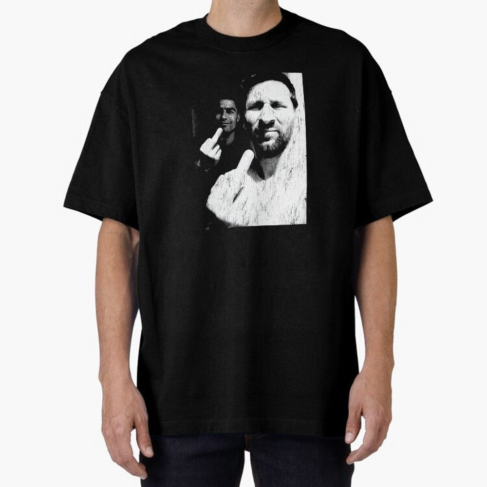 Cristiano Ronaldo & Messi Vintage Oversized T-Shirt Spotlight the FIFA World Cup 2026 USA Canada Mexico Journey through Haaland Highlights, Spain Pride, Global Supporter Spirit, Legendary Goals, National Colors and Tournament Celebration; Perfect