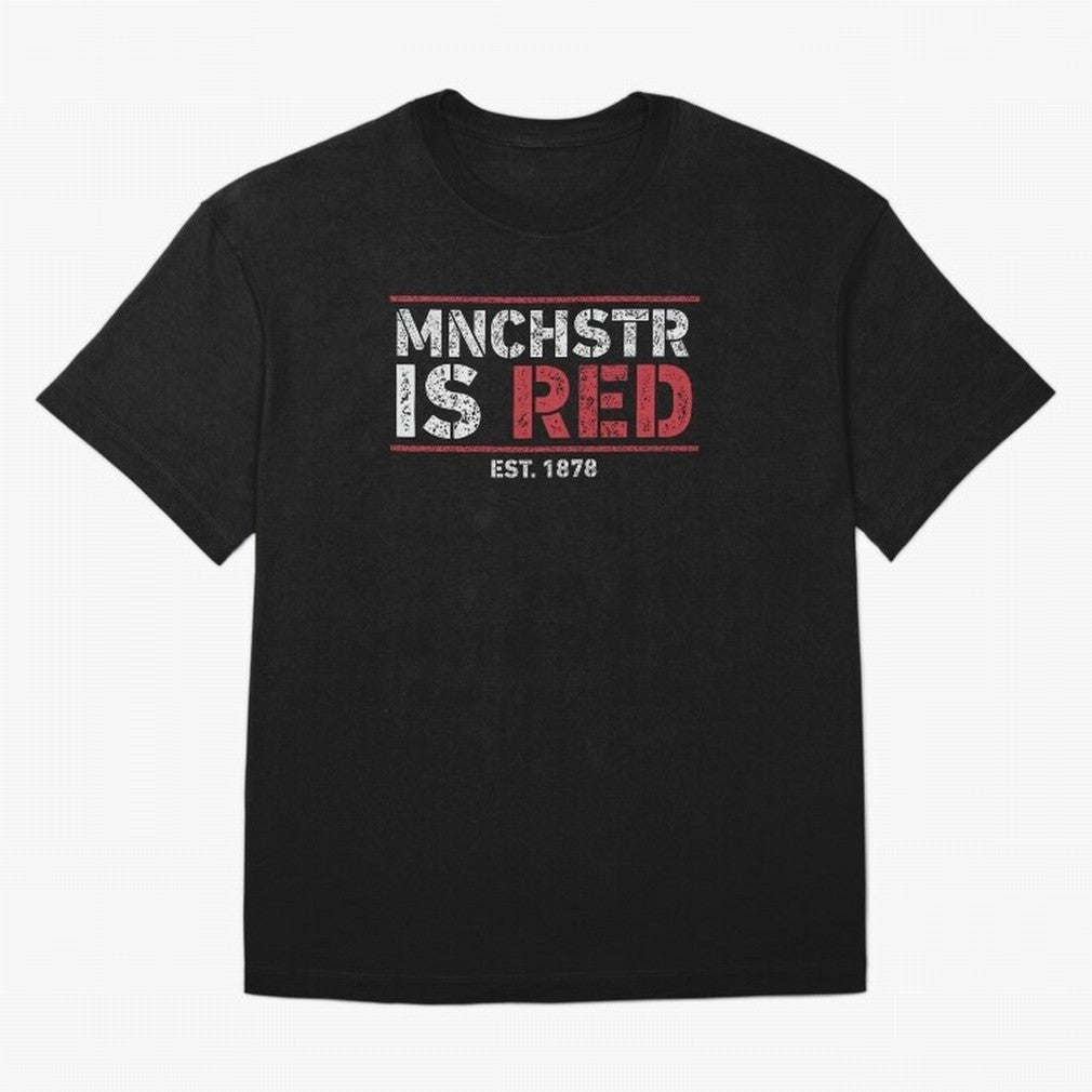Manchester Is Red Oversized T-Shirt Keep Football History Alive during FIFA World Cup 2026 Group Stage Connected to Cristiano Ronaldo, Haaland and CR7, England and Germany Energy, Football Passion, Legendary Performances, Festival Vibes and