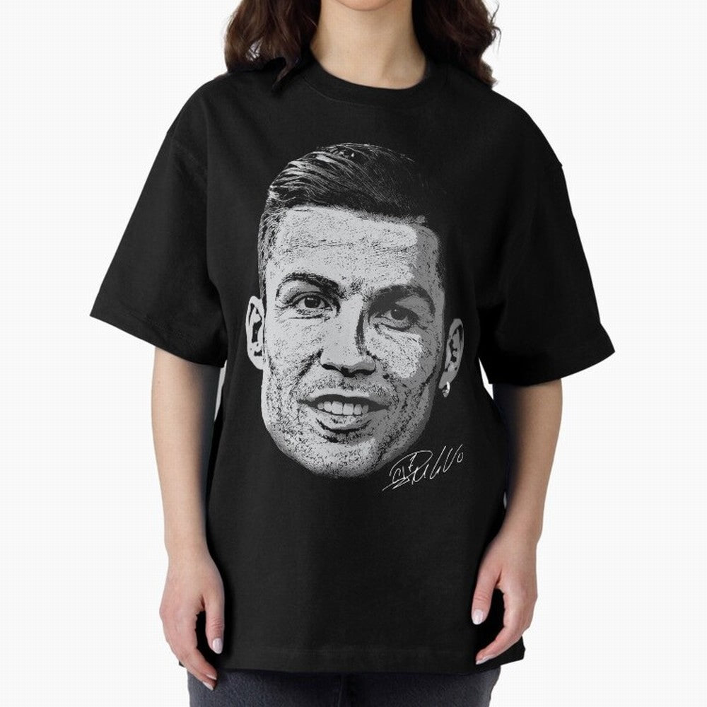 Cristiano Ronaldo Signed Oversized T-Shirt Live the Energy of the FIFA World Cup 2026 USA Canada Mexico Journey through Messi and Cristiano Ronaldo Highlights, Spain and Netherlands Pride, Vintage Soccer Flavor, Modern Football Stars, National