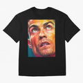 Cristiano Ronaldo Football Soccer Player Intense Color Portrait Oversized T-Shirt Remember Iconic Moments from Match Day Hype around FIFA World Cup 2026 Group Stage, Cristiano Ronaldo, Argentina and Brazil, Football Festival Excitement, Trophy
