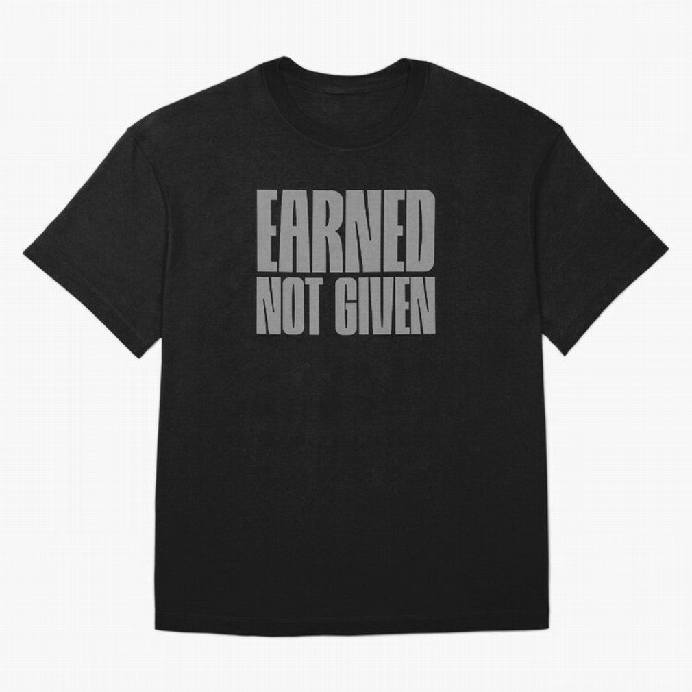 Earned not given grey 2 Oversized T-Shirt Embrace FIFA World Cup 2026 Group Stage for Fans of Cristiano Ronaldo, Haaland and CR7 and Germany, Bringing Vintage Soccer Flavor, Modern Football Stars, National Flags and Final Night Emotion; Made for