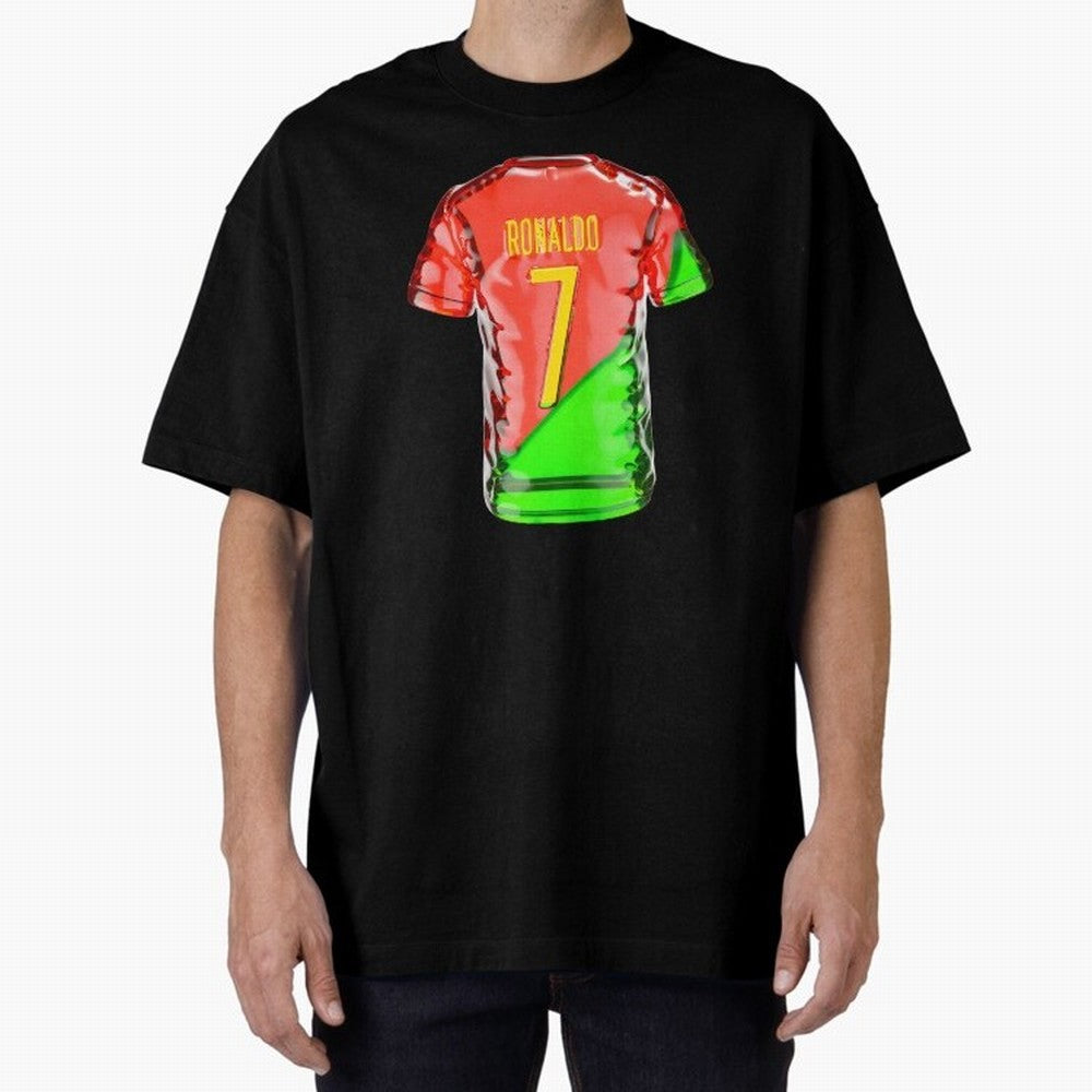 Cristiano Ronaldo Oversized T-Shirt Build FIFA World Cup 2026 Group Stage Spirit, Made for France and Portugal, Messi, Classic Soccer Heritage, Championship Pressure, Fan Loyalty and International Pride; Ideal for Football Dads, Football Moms,