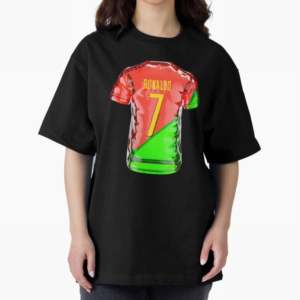 Cristiano Ronaldo Oversized T-Shirt Build FIFA World Cup 2026 Group Stage Spirit, Made for France and Portugal, Messi, Classic Soccer Heritage, Championship Pressure, Fan Loyalty and International Pride; Ideal for Football Dads, Football Moms,