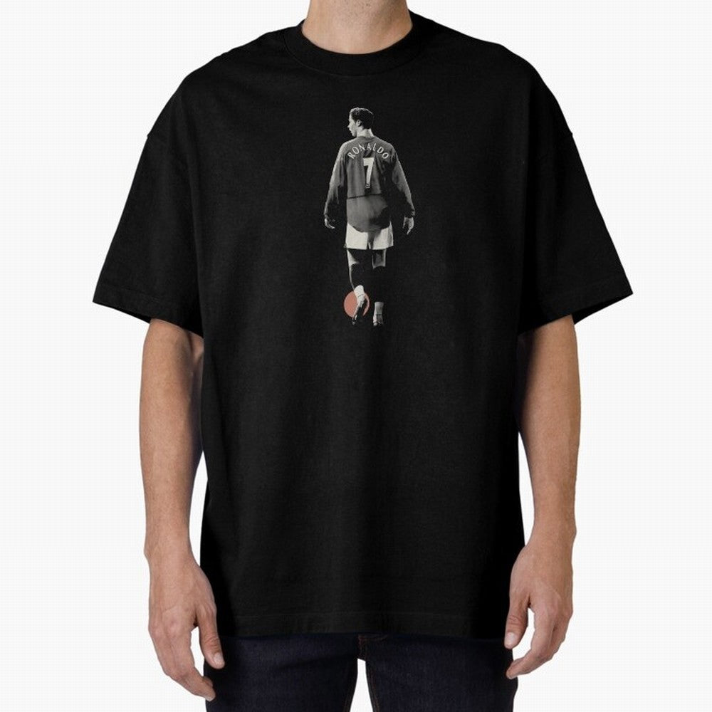 Cristiano Ronaldo CR7 Minimalist Oversized T-Shirt Honor Champions and Dreams in Match Day Hype around FIFA World Cup 2026 USA Canada Mexico, Messi, CR7 and Mbappe, England, France and Netherlands, Global Supporter Spirit, Legendary Goals, National