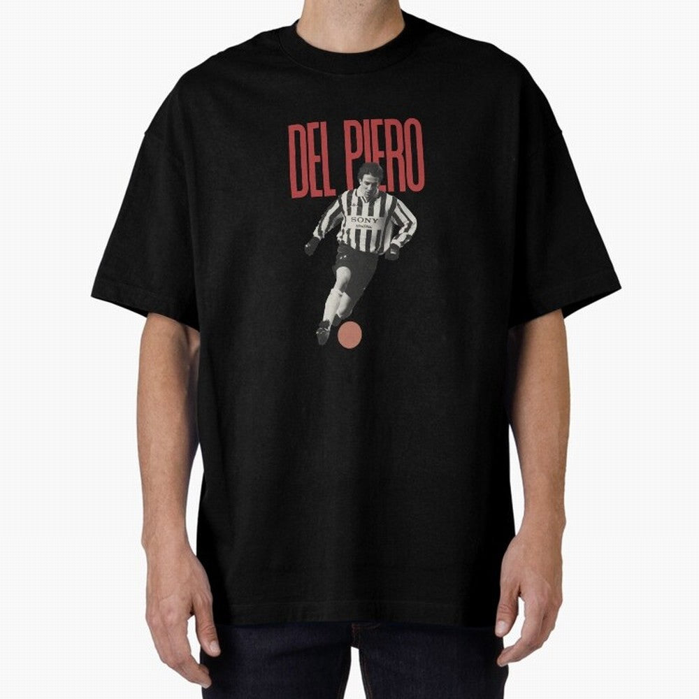 Alessandro Del Piero Minimalist Oversized T-Shirt Bring World Football Passion into Global Football Passion for FIFA World Cup 2026, Celebrating CR7 and Messi, Argentina and Brazil, Football Passion, Legendary Performances, Festival Vibes and