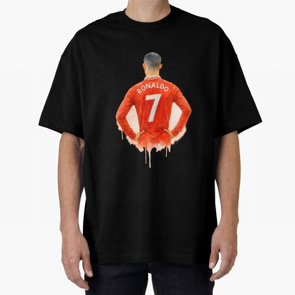 CR7 Cristiano Ronaldo potrait art a powerful moment artwork Oversized T-Shirt Create the FIFA World Cup 2026 Group Stage Journey through Neymar Highlights, Germany Pride, Supporter Pride, Iconic Celebrations, Legendary Names and Global Match Day