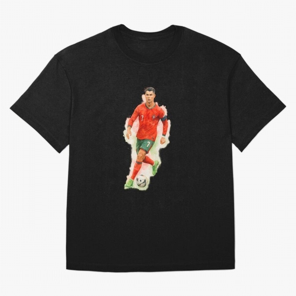 CR7 Cristiano Ronaldo a powerful moment artwork Oversized T-Shirt Join Supporters Worldwide for Match Day Hype around FIFA World Cup 2026, Neymar, Argentina and Brazil, Football Festival Excitement, Trophy Ambitions, Country Rivalries and Star