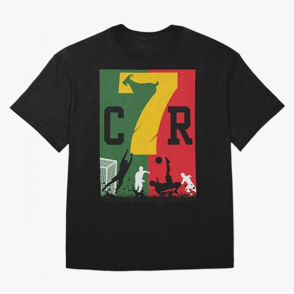 Portugal The Goat CR 7 World Cup 2026 Oversized T-Shirt Make Game Day About FIFA World Cup 2026 USA Canada Mexico Spirit, Made for France and Portugal, Messi, Neymar and Mbappe, Match Day Excitement, Supporter Culture, Golden Goals and Global