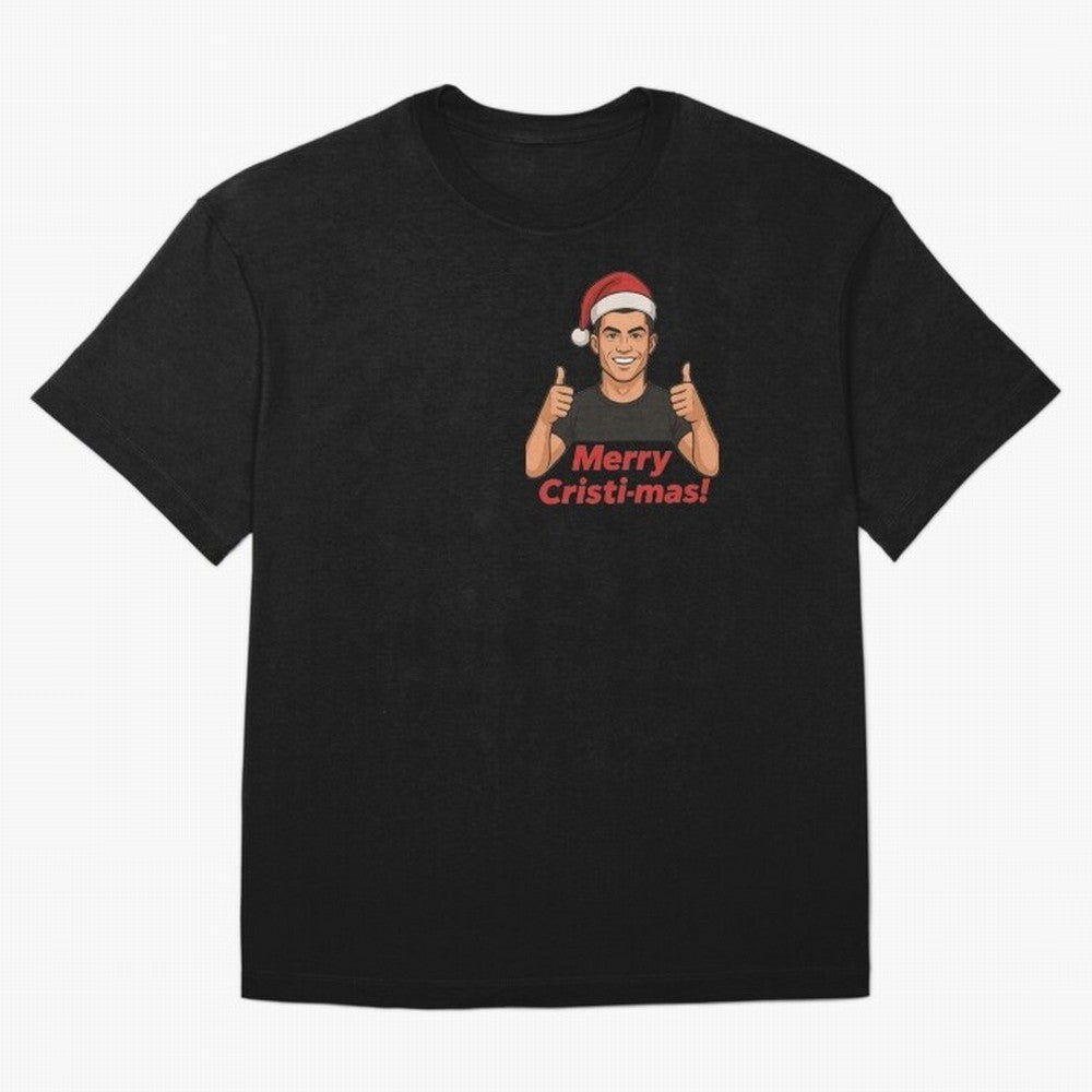 Merry Cristi-mas! CR7 Xmas holiday cheer Oversized T-Shirt Keep the Legacy of FIFA World Cup 2026 Group Stage Driven by Messi, CR7 and Mbappe, Brazil Energy, Champion Mindset, Group Stage Buzz, Knockout Tension and Passionate Fan Culture; Ideal for
