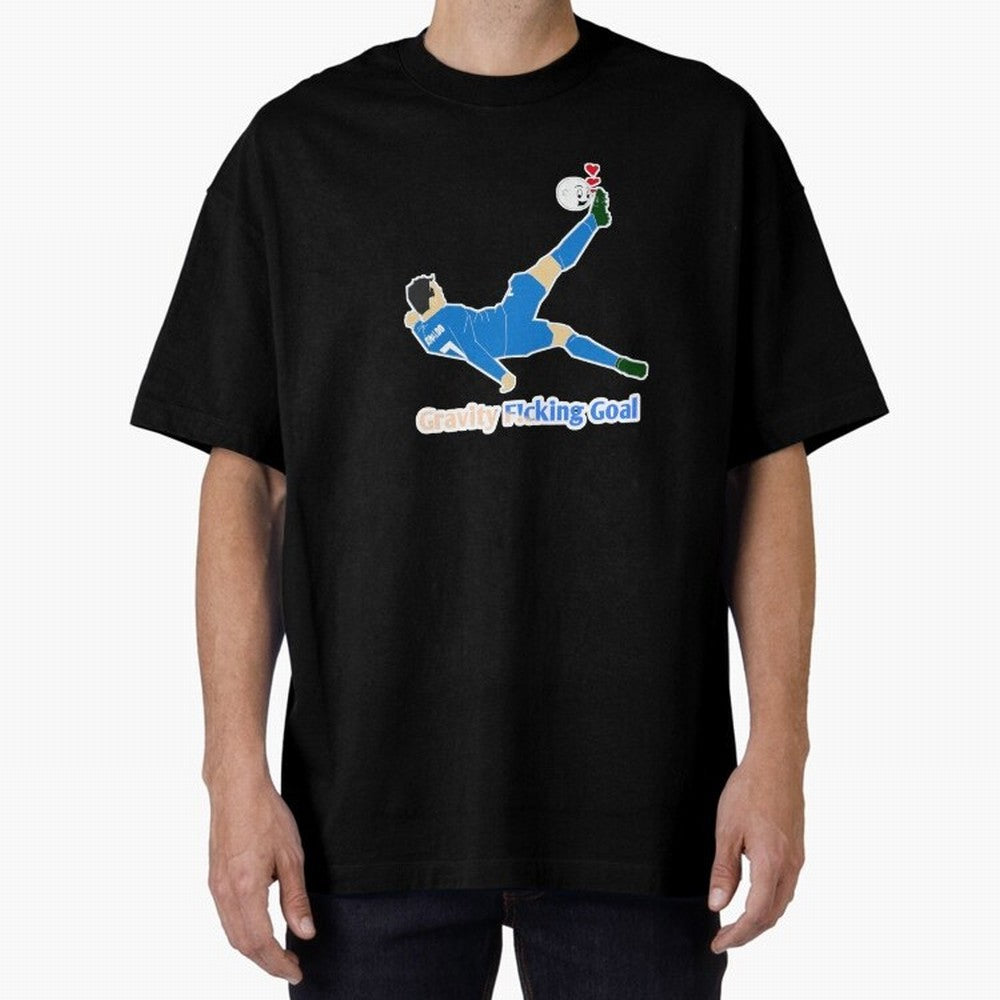 Cristiano Ronaldo Bicycle kick Oversized T-Shirt Celebrate Soccer Greatness during FIFA World Cup 2026 for Fans of Cristiano Ronaldo and England and Germany, Bringing Football History, Final Match Energy, Crowd Noise and Once in a Lifetime Moments;