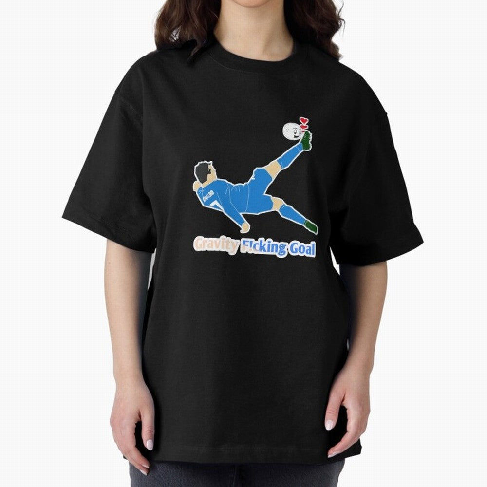 Cristiano Ronaldo Bicycle kick Oversized T-Shirt Celebrate Soccer Greatness during FIFA World Cup 2026 for Fans of Cristiano Ronaldo and England and Germany, Bringing Football History, Final Match Energy, Crowd Noise and Once in a Lifetime Moments;