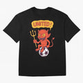 Manchester United The Red Devils Oversized T-Shirt Remember FIFA World Cup 2026 Group Stage Featuring Messi and Cristiano Ronaldo, Portugal Energy, Football Passion, Legendary Performances, Festival Vibes and Supporter Community; Perfect for Fans,