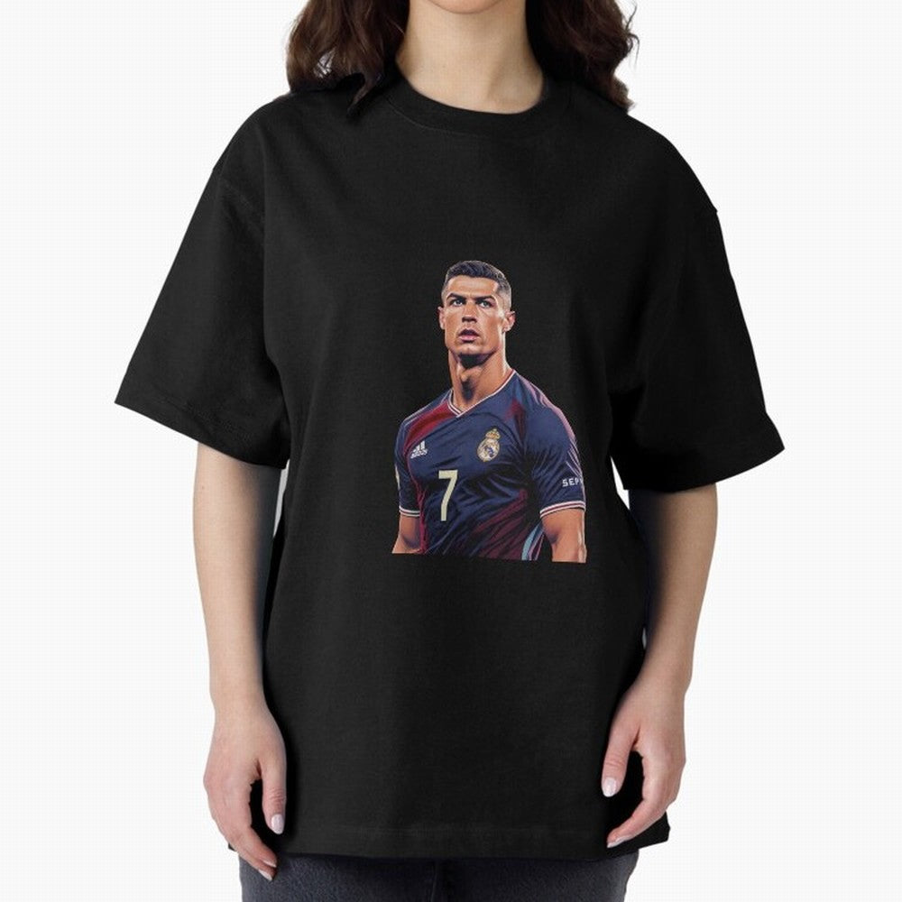 CR7 Siuuu Oversized T-Shirt Feel International Energy from FIFA World Cup 2026 USA Canada Mexico Spirit, Filled with Argentina, Cristiano Ronaldo, Stadium Memories, Football Loyalty, International Chants and Championship Tradition; Created for