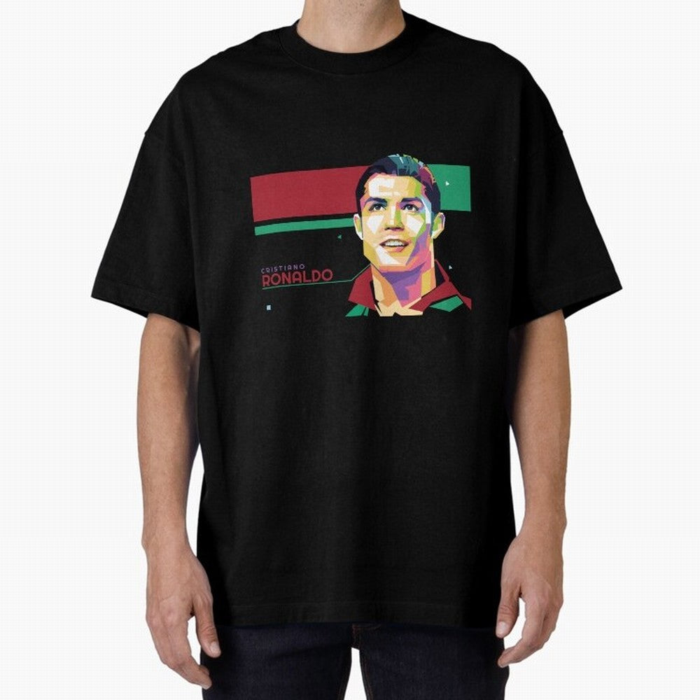 Cristiano Ronaldo ¨C Legendary Football Star & GOAT Artwork Oversized T-Shirt Build Match Day Hype around FIFA World Cup 2026 USA Canada Mexico, CR7 and Messi, Portugal, Football Passion, Legendary Performances, Festival Vibes and Supporter