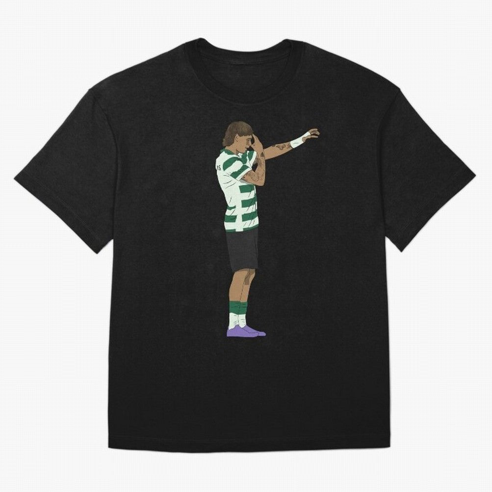 Ricardo Mangas Sporting Goal Celebration Minimalist Oversized T-Shirt Show Your Love for FIFA World Cup 2026 USA Canada Mexico for Fans of Messi and Cristiano Ronaldo and Germany, Bringing Sports Nostalgia, International Competition, Famous Players