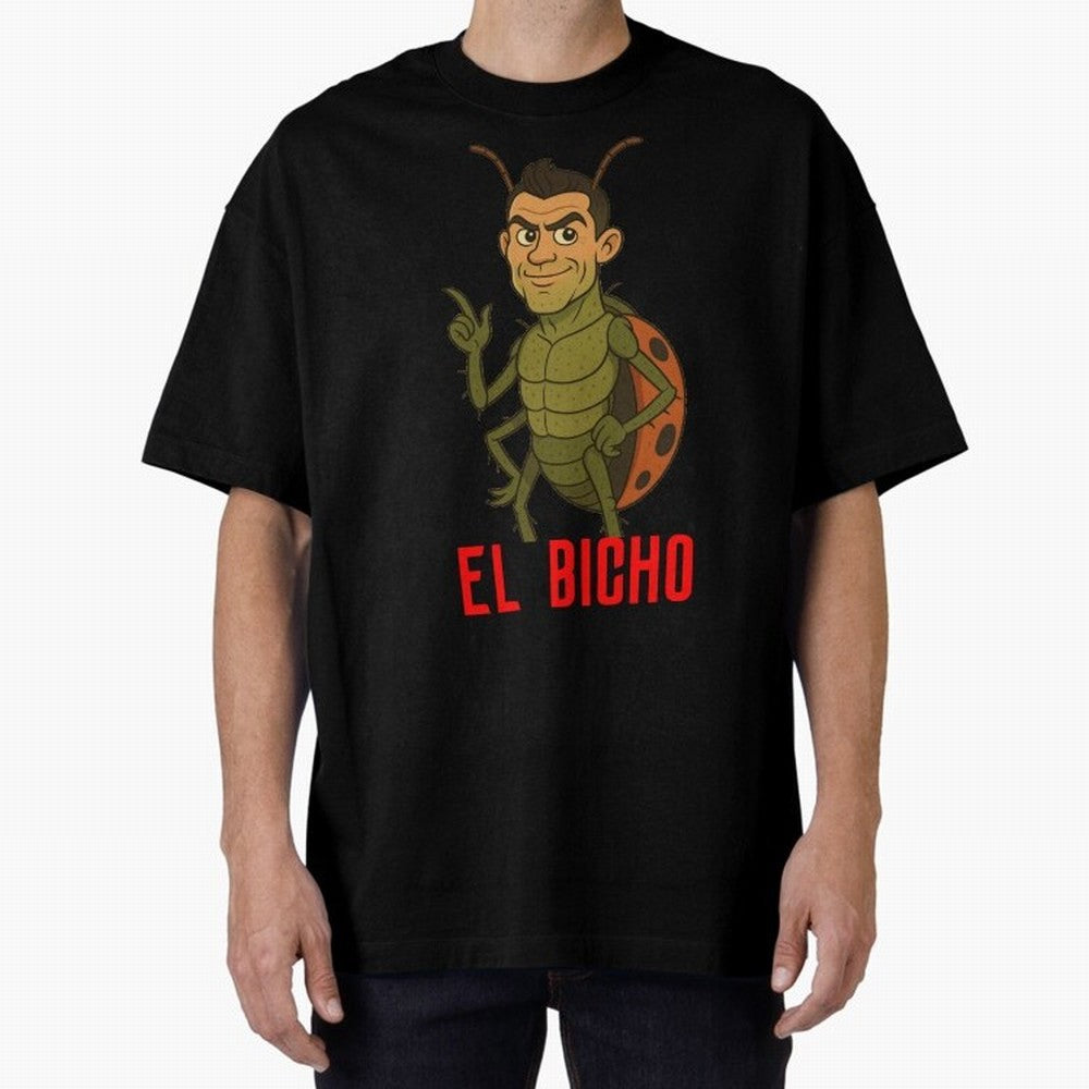 Ronaldo - El Bicho Oversized T-Shirt Bring Retro Soccer Energy to Match Day Hype around FIFA World Cup 2026 USA Canada Mexico, Mbappe, France, Sports Nostalgia, International Competition, Famous Players and Unforgettable Victories; Created for