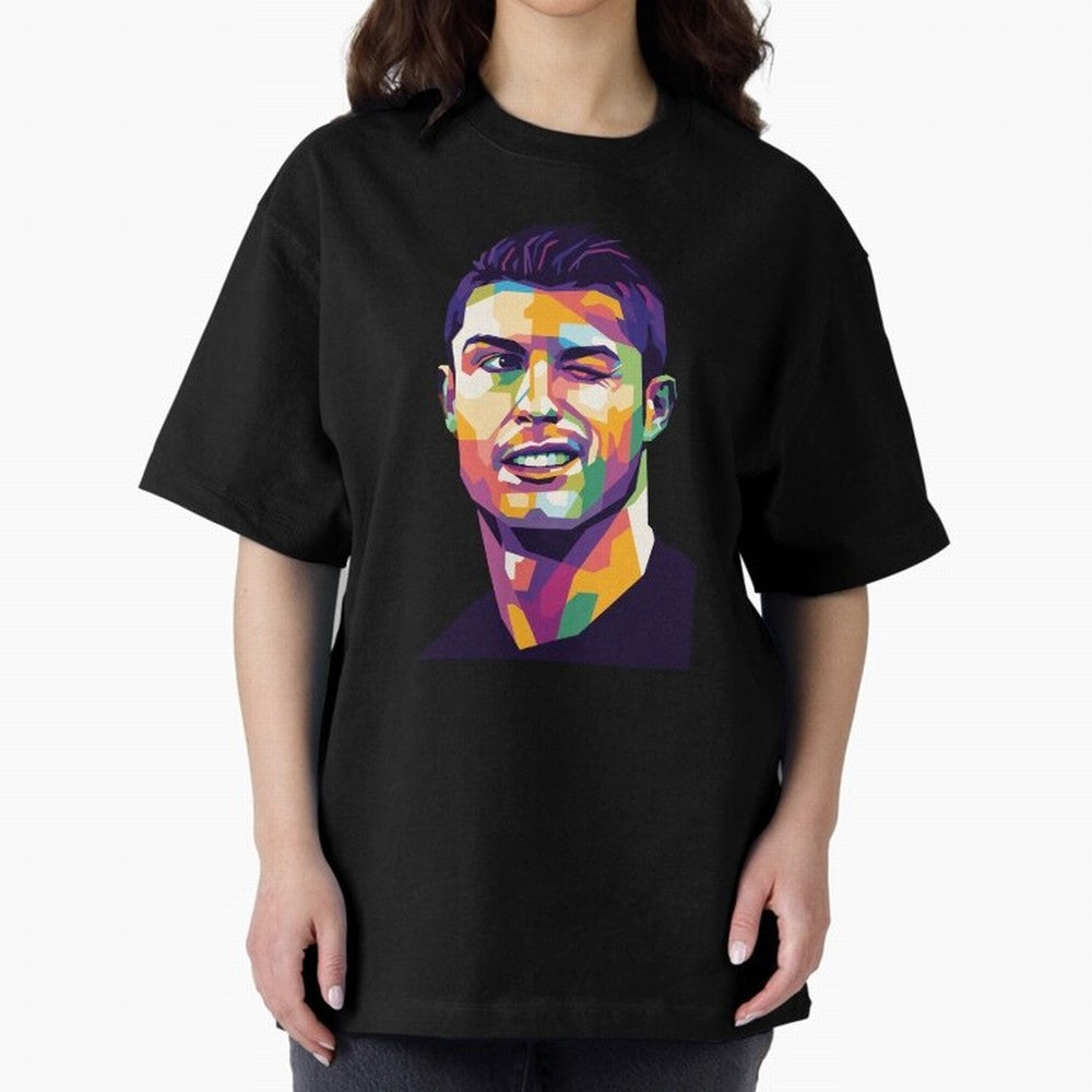 Cristiano Ronaldo Oversized T-Shirt Live for the Drama of Match Day Hype around FIFA World Cup 2026 Group Stage, Mbappe, England, France and Netherlands, Classic Soccer Heritage, Championship Pressure, Fan Loyalty and International Pride; Perfect