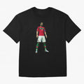 CR7 PES Oversized T-Shirt Fuel FIFA World Cup 2026 Capturing Haaland, France and Portugal Energy, Global Supporter Spirit, Legendary Goals, National Colors and Tournament Celebration; Ideal for Passionate Fans Who Love Underdog Stories, Superstar