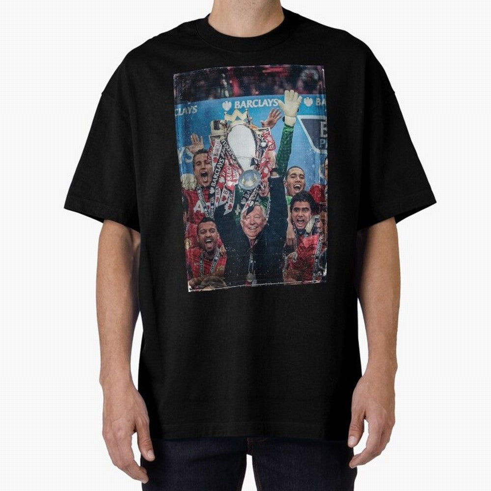 Sir Alex Ferguson Vintage Oversized T-Shirt Celebrate Fan Culture around FIFA World Cup 2026 Group Stage Spirit, Centered on Portugal, Messi, Vintage Soccer Flavor, Modern Football Stars, National Flags and Final Night Emotion; Ideal for Football