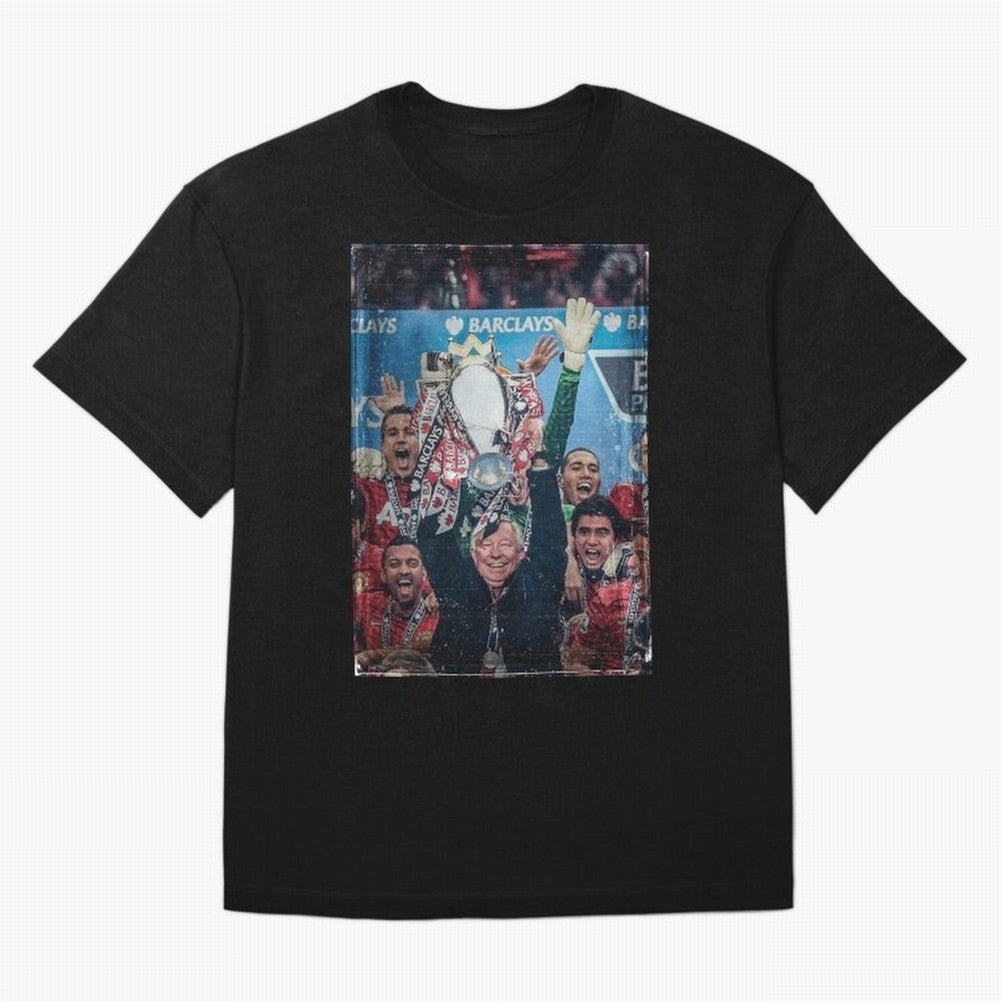 Sir Alex Ferguson Vintage Oversized T-Shirt Celebrate Fan Culture around FIFA World Cup 2026 Group Stage Spirit, Centered on Portugal, Messi, Vintage Soccer Flavor, Modern Football Stars, National Flags and Final Night Emotion; Ideal for Football