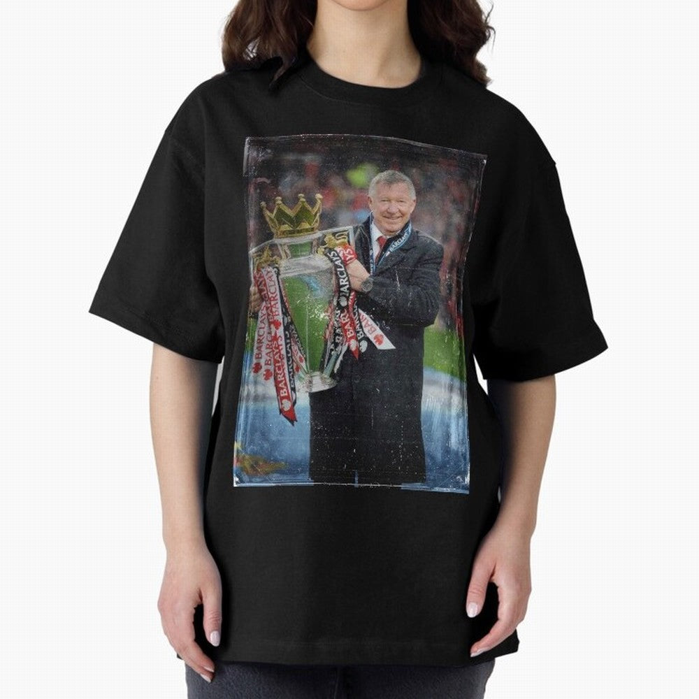 Sir Alex Ferguson Champion Oversized T-Shirt Mark FIFA World Cup 2026 USA Canada Mexico for Fans of Neymar and England, France and Netherlands, Bringing Football Passion, Legendary Performances, Festival Vibes and Supporter Community; Made for Die