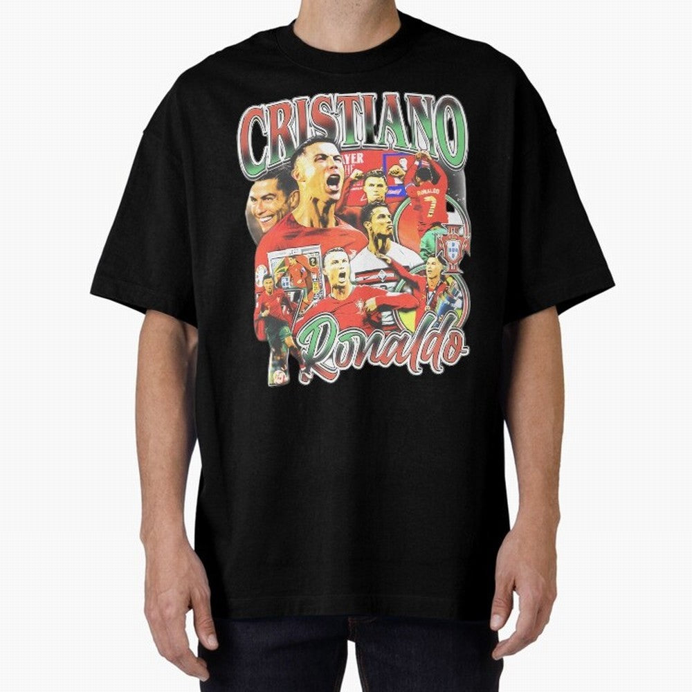 Cristiano Ronaldo Oversized T-Shirt Bring a Vintage Feel to Match Day Hype around FIFA World Cup 2026 USA Canada Mexico, Cristiano Ronaldo, Haaland and CR7, Spain and Netherlands, Classic Soccer Heritage, Championship Pressure, Fan Loyalty and