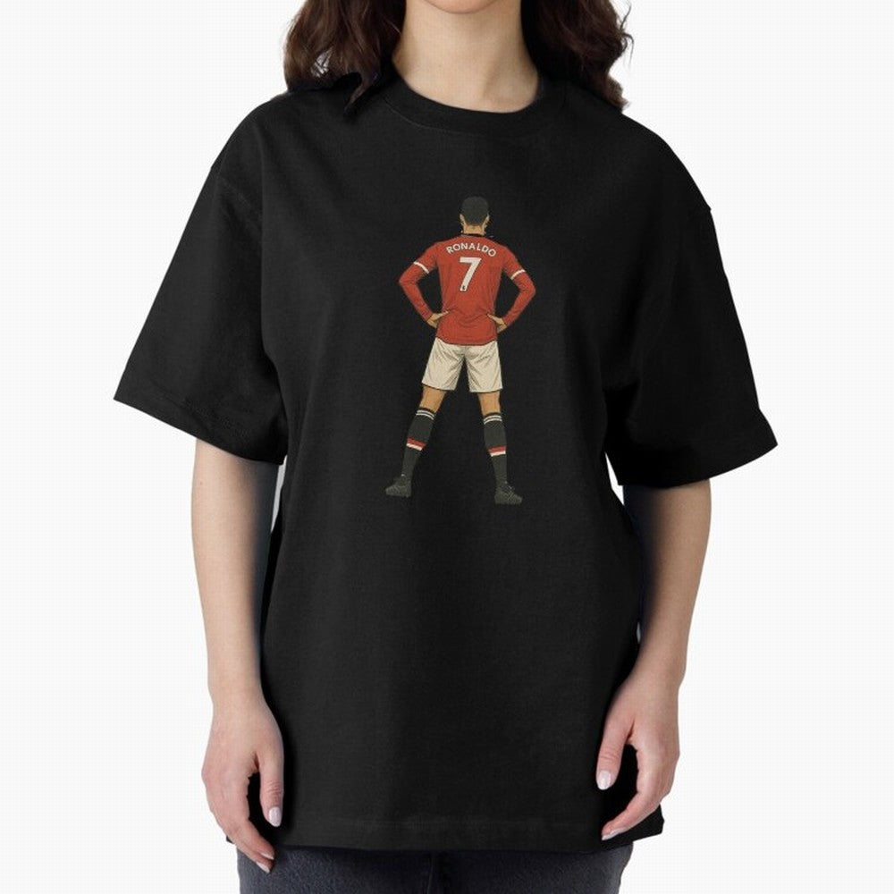 Ronaldo Oversized T-Shirt Follow the Final Road of FIFA World Cup 2026 USA Canada Mexico Highlighting Mbappe and Neymar, England Energy, Goal Celebration Energy, Supporter Heritage, Football Icons and Worldwide Tournament Joy; Ideal for Football