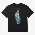 Abstract Football Player Celebration Artwork For Men And Gift For Soccer Fans Oversized T-Shirt Honor Champions and Dreams in FIFA World Cup 2026 USA Canada Mexico Connected to Messi and Cristiano Ronaldo, Argentina and Brazil Energy, Championship
