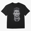 Retro Football Legend Portrait Illustration For Men And Gift For Soccer Fans Oversized T-Shirt Bring Trophy Dreams to FIFA World Cup 2026 USA Canada Mexico for Fans of Messi, CR7 and Mbappe and Brazil, Portugal and Argentina, Bringing Goal