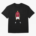 Cristiano Ronaldo Iconic Stance Fan Art Oversized T-Shirt Feel International Energy from FIFA World Cup 2026 Centered on CR7, Brazil Energy, Stadium Chants, National Pride, Trophy Dreams and Unforgettable Football Memories; Perfect for People Who