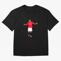 Cristiano Ronaldo Goal Celebration Illustration Oversized T-Shirt Bring International Match Energy to Global Football Passion for FIFA World Cup 2026, Built around Messi and Cristiano Ronaldo, Netherlands, Football Passion, Legendary Performances,
