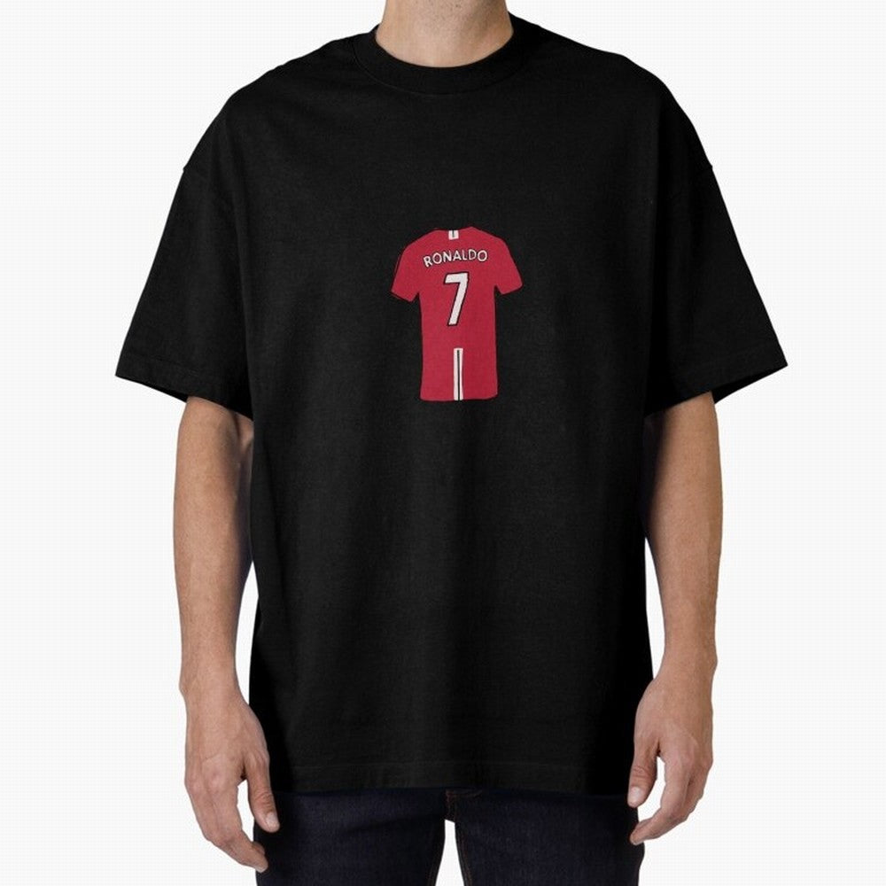 Cristiano Ronaldo Number 7 Jersey Illustration Oversized T-Shirt Bring Bold Fan Energy to FIFA World Cup 2026 Celebrating Cristiano Ronaldo, Haaland and CR7, England Energy, Sports Nostalgia, International Competition, Famous Players and