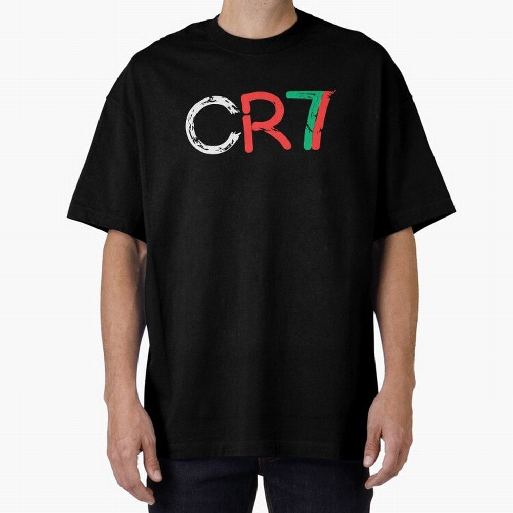 CR7 Portugal Colors Poster For Football Fans, Gift For Soccer Lovers Oversized T-Shirt Capture FIFA World Cup 2026 for Fans of Messi, Neymar and Mbappe and Netherlands, Bringing Soccer Culture, Superstar Moments, National Team Dreams and